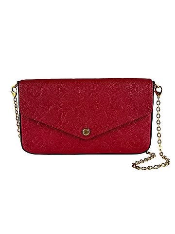 Louis Vuitton Louis Vuitton LOUIS VUITTON Shoulder Bag Monogram Empreinte Pochette Felicie Red Gold Women's M63700 z10521 (view 1)