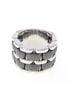 Chanel White Chanel Ultra Collection Large Ring One size - photo 1