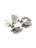 Chanel 100% Other White Chanel earrings One size - photo 3