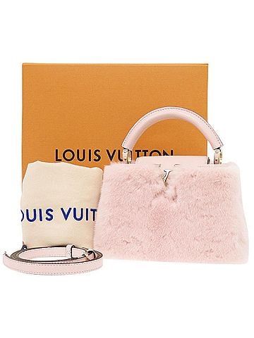 Louis Vuitton Louis Vuitton Capucines Mini IC Mink Pink Handbag LV 0153 LOUIS VUITTON (view 2)