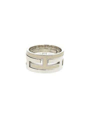Hermès Hermes Move H #52(1) Sterling Silver 925 Ring, Ivory 0116HERMES (view 1)