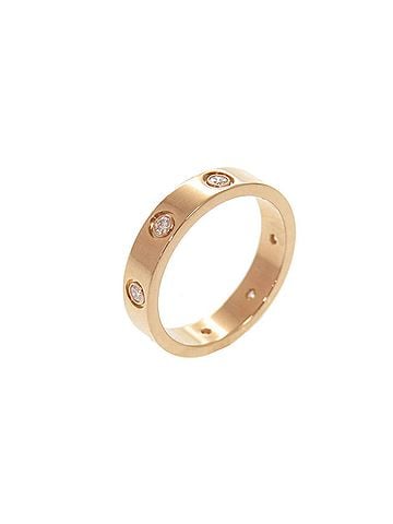 Cartier Cartier Mini Love Ring #50 18KPG 750PG Diamond Pink Gold Jewelry 0124CARTIER (view 1)