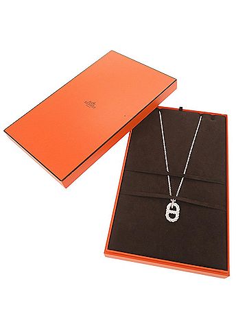 Hermès Hermes Chaine d'Ancre Area 2 GM Sterling Silver 925 Necklace Pendant 0647HERMES (view 2)