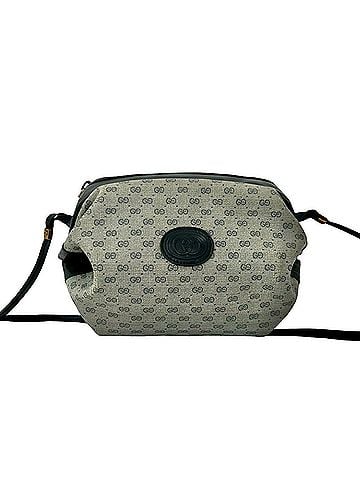 Gucci GUCCI Old Gucci Micro GG Logo Pattern Leather Mini Shoulder Bag Pochette Navy 332-7 (view 1)