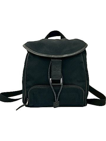 Gucci GUCCI Gucci Logo Nylon Calf Leather Mini Rucksack Backpack Daypack Black Women's 27194 (view 1)