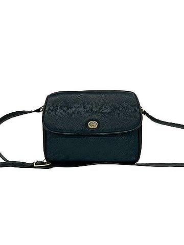 Gucci GUCCI (Old Gucci) GG Logo Gold Hardware Leather Shoulder Bag/Pouch Navy Blue 31831 (view 1)