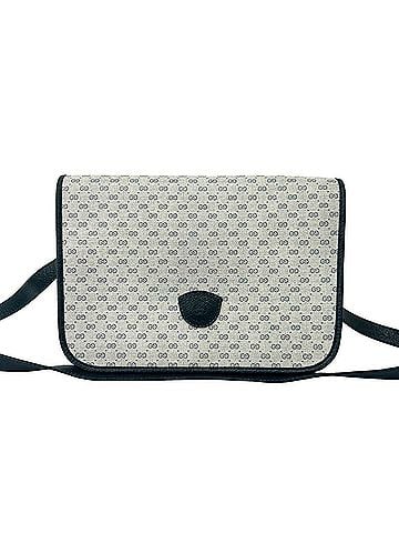 Gucci GUCCI Vintage Micro GG Logo Leather Shoulder Bag/Pouch, Navy, 38939 (view 1)