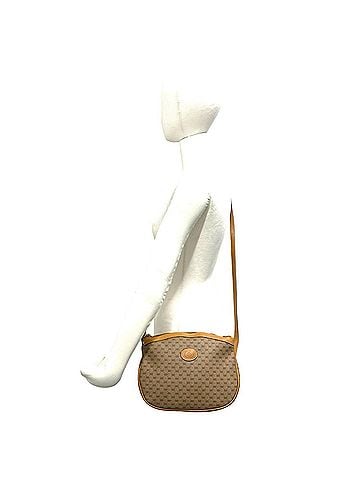 Gucci GUCCI Vintage Micro GG Logo Leather Shoulder Bag/Pouch, Brown, K85-3 (view 2)