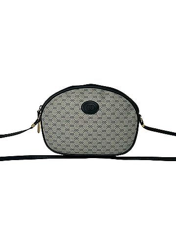 Gucci GUCCI Vintage Micro GG Logo Leather Mini Shoulder Bag/Pouch, Navy, 35898 (view 1)