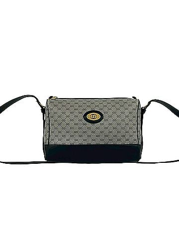 Gucci GUCCI Vintage Old Gucci Micro GG Logo Hardware Leather Shoulder Bag Pouch Navy 19276 (view 1)