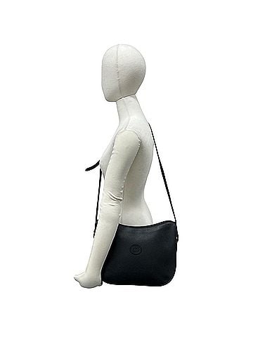 Gucci GUCCI Vintage GG Logo Leather Shoulder Bag/Pouch/Sacoche (Black, 80312) (view 2)