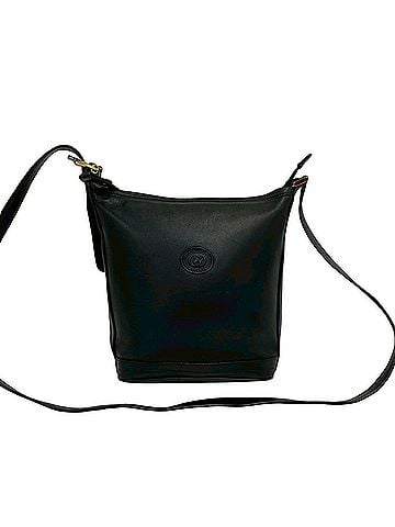 Gucci GUCCI Vintage GG Logo Leather Shoulder Bag/Sacoche/Pouch, Black, 38502 (view 1)