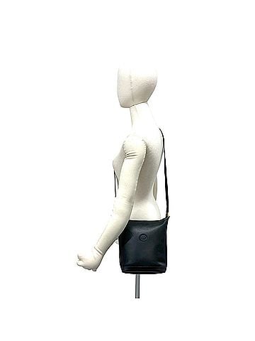Gucci GUCCI Vintage GG Logo Leather Shoulder Bag/Sacoche/Pouch, Black, 38502 (view 2)