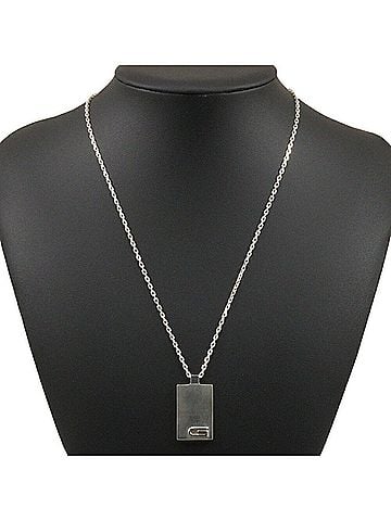 Gucci Gucci G mark necklace plate Silver 925 Approx. 21.0g Unisex (view 2)