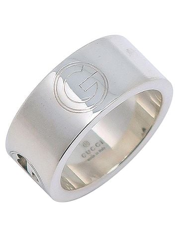 Gucci Gucci G 8.5 Ring, Sterling Silver, Approx. 7.7g, Logo, Women's (view 1)