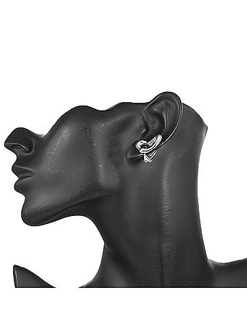 Tiffany & Co. Tiffany &amp; Co. Open Heart Earrings, Silver 925, Approx. 10.6g, Heart, Women's (view 2)