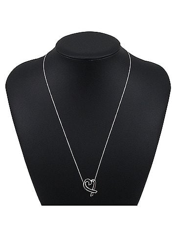 Tiffany & Co. Tiffany &amp; Co. Loving Heart Necklace, Sterling Silver 925, Approx. 5g, Women's. (view 2)