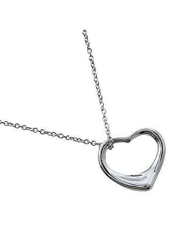 Tiffany & Co. Tiffany &amp; Co. Orpin Heart Necklace, designed by Elsa Peretti, 925 Sterling Silver, approx. 2.7g, for women. (view 1)