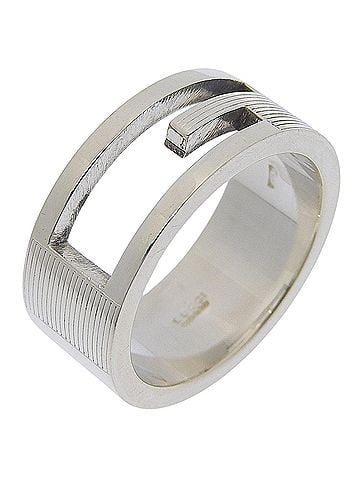 Gucci Gucci Branded G Ring, Sterling Silver 925, Approx. 7.5g, Unisex. (view 1)