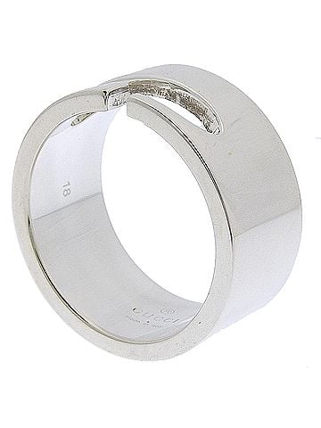 Gucci Gucci G-logo ring, sterling silver (925), approximately 11g, unisex. (view 2)