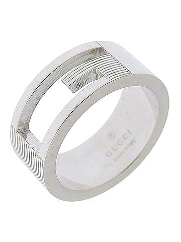 Gucci Gucci Branded G Ring, Sterling Silver 925, Approx. 7.4g, Unisex. (view 1)