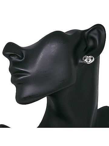 Gucci Gucci Interlocking Heart Earrings, Sterling Silver 925, Approx. 4.8g, Women's (view 2)