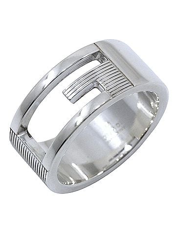 Gucci Gucci Branded G ring, made of 925 sterling silver, approximately 6.7g, unisex. (view 1)