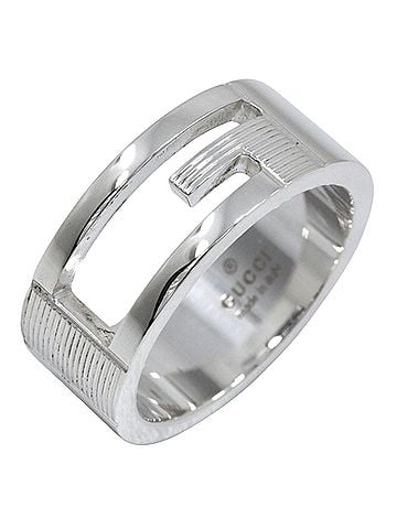 Gucci Gucci Branded G Ring, Sterling Silver 925, Approx. 7.6g, Unisex (view 1)