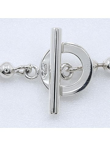 Gucci Gucci toggle bracelet, ball chain, sterling silver 925, approximately 16.3g, unisex. (view 1)