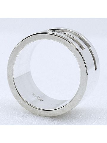 Gucci Gucci G-logo ring, made of sterling silver (925), approximately 10.0g, unisex. (view 2)
