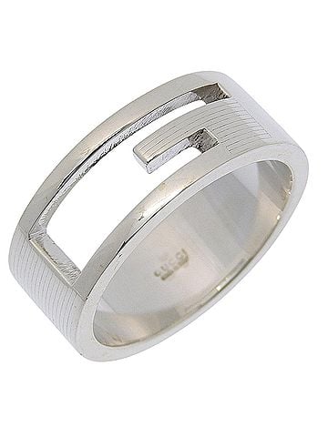 Gucci Gucci Branded G ring, made of 925 sterling silver, approximately 7.4g, unisex. (view 1)