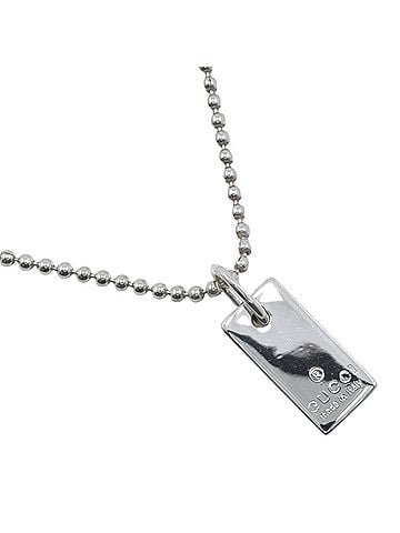 Gucci Gucci ball chain necklace, sterling silver (925), approximately 10.0g, unisex. (view 1)