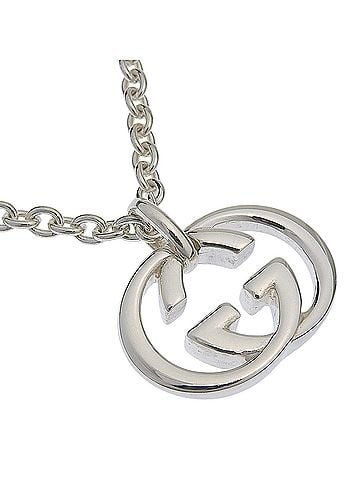 Gucci Gucci Interlocking Necklace, Sterling Silver 925, Approx. 26.5g, Unisex. (view 1)
