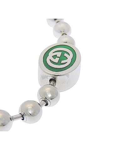 Gucci Gucci Interlocking Bracelet, Ball Chain, Sterling Silver 925, Approx. 15.3g, Unisex (view 2)