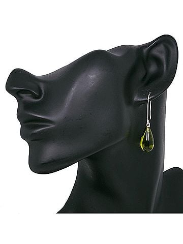 Gucci Gucci earrings, sterling silver (925) and glass, approximately 5.8g, women's. (view 2)
