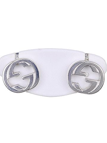 Gucci Gucci Interlocking G Earrings, Sterling Silver 925, Approx. 3.2g, Unisex (view 1)