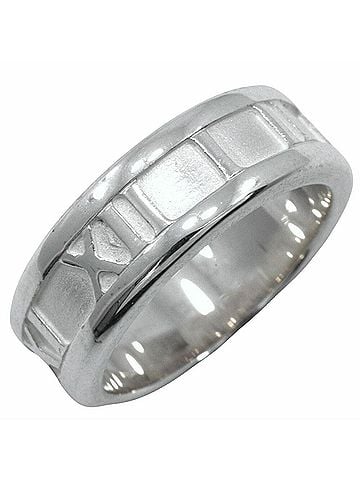 Tiffany & Co. Tiffany &amp; Co. Atlas Ring, Sterling Silver, Approx. 5.5g, Women's (view 1)