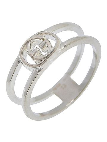 Gucci Gucci Interlocking G Ring, Sterling Silver 925, Approx. 2.6g, Women's. (view 1)