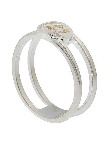 Gucci Gucci Interlocking G Ring, Sterling Silver 925, Approx. 2.6g, Women's. (view 2)