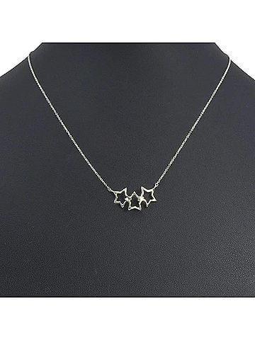 Tiffany & Co. Tiffany &amp; Co. Triple Star Necklace, Sterling Silver 925, Approx. 2.4g, Women's. (view 2)