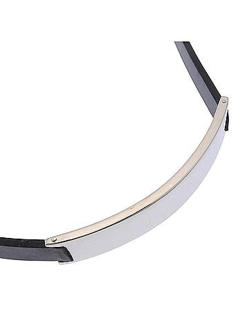 Gucci Gucci bracelet/choker, 925 sterling silver and rubber, approximately 27.6g, unisex. (view 1)