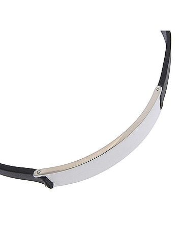 Gucci Gucci bracelet/choker, 925 sterling silver and rubber, approximately 25.9g, unisex. (view 1)