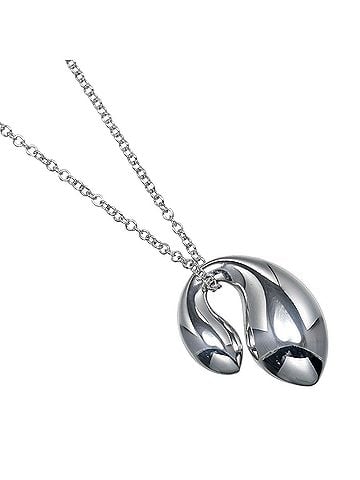 Tiffany & Co. Tiffany &amp; Co. Double Teardrop Necklace, 925 Silver, Approx. 5.42g (view 1)