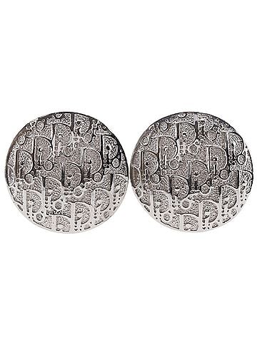 Christian Dior Christian Dior Trotter Earrings, Metal, Silver, Approx. 10.6g, Women's. (view 1)