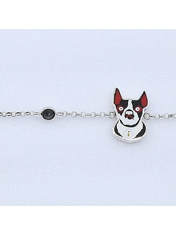 Gucci Gucci BOSCO &amp; ORSO Bracelet, Dog Design, Sterling Silver 925, Approx. 10.5g, Unisex. (view 1)