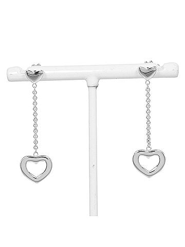 Tiffany & Co. Tiffany earrings heart link drop silver 925 approx. 3.9g TIFFANY &amp; Co. (view 1)