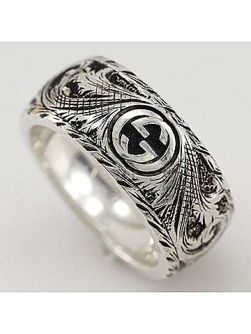 Gucci Gucci Tiger Head Ring, Sterling Silver 925, Approx. 11.2g, Men's (view 2)