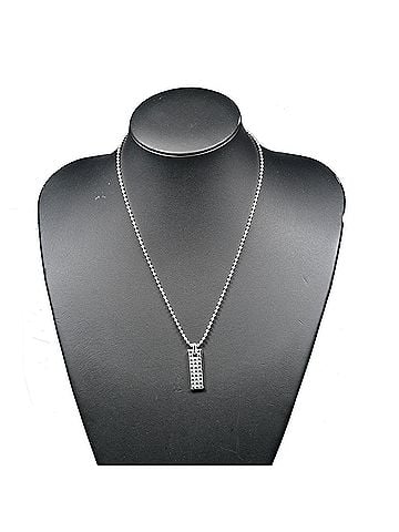 Tiffany & Co. Tiffany &amp; Co. Square Stud Necklace, 925 Silver, Approx. 16.7g (view 2)