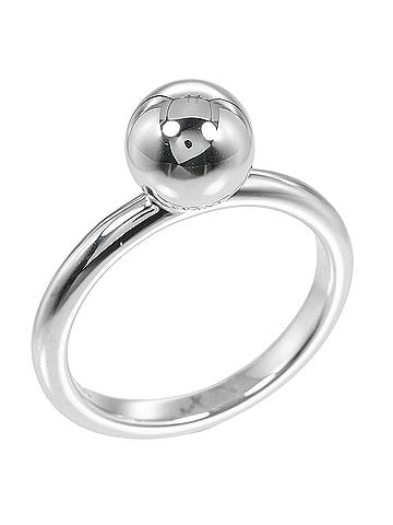 Tiffany & Co. Tiffany &amp; Co. Hardware Ball Ring, 925 Sterling Silver, Approx. 3g, Women's (view 1)