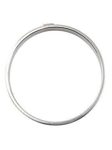 Hermès Hermes HERMES KAWAII Bangle x Veau Epsom Blue Paon Silver/Blue Approx. 27.3g Cute Women's (view 2)